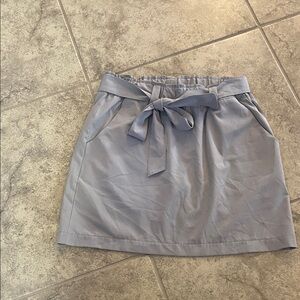 RBX Women's Gray Mini Skirt with Bow